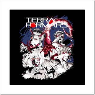 Adapt or Die Terra Anime T-Shirt Celebrating Characters' Adaptations and Survival Skills Posters and Art